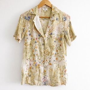 HEMANT & NANDITA Multicolor Floral Blouse